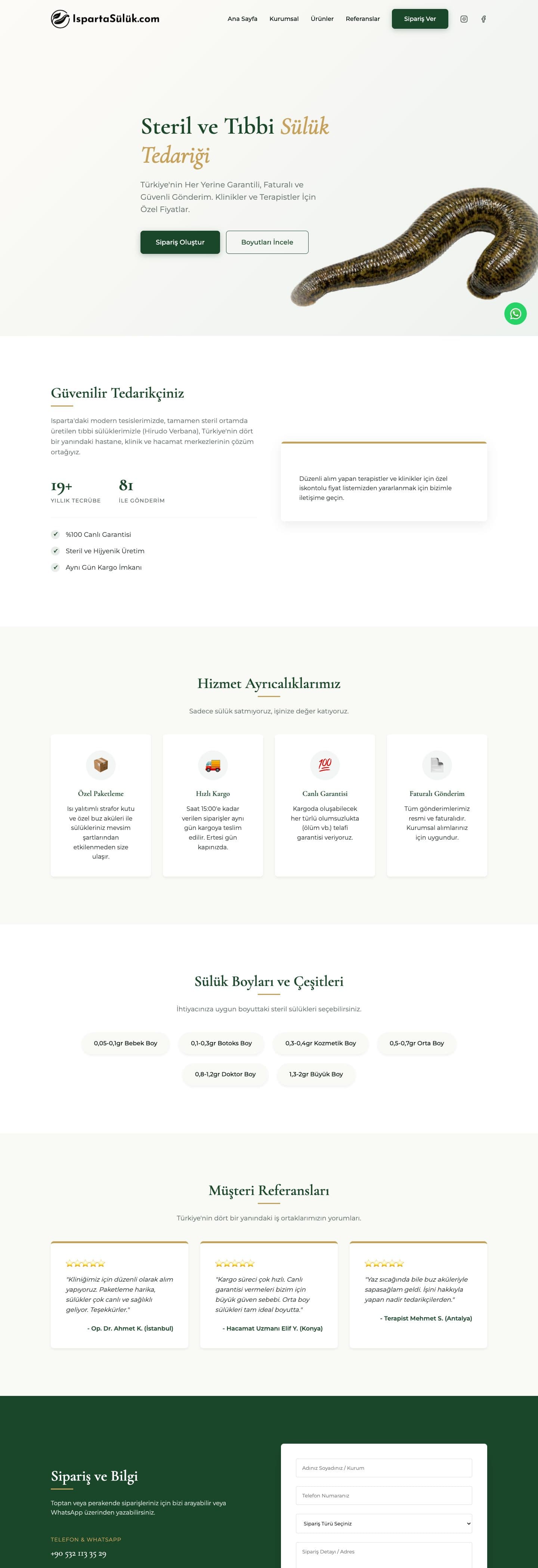 Isparta Sülük web sitesi ekran görüntüsü
